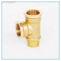 Brass Pipe fitting Male x Female x Female 1/8 quot; 1/4 quot; 3/8 quot; 1/2 quot; Thread Tee Type copper Fittings water oil gas adapter