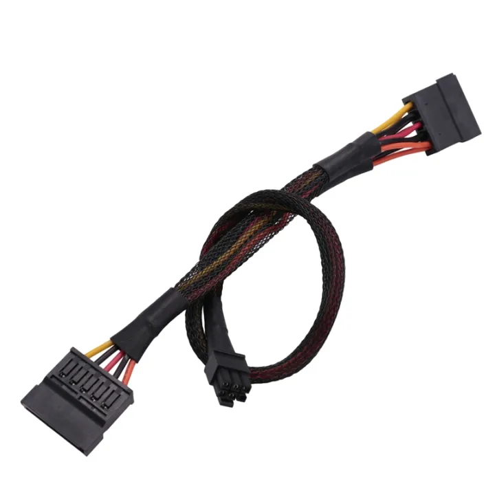 mini-6pin-to-15pin-x2-sata-power-cable-cord-for-dell-vostro-3650-3653-3655-desktop-computer-hdd-ssd-expansion-cable