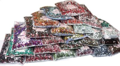 Wholesale Flatback Crystal стразы AB Silver bottom Resin Non hotfix Rhinestones in Bulk Package Plastic Nail Art Strass Garment Headbands