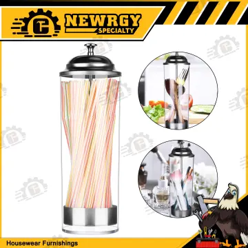 Straw Dispenser Holder - Drinking Straw Holder Plastic Straw Holder For  Kitchen Milk Tea Shop Coffee Shop