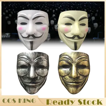 New Anonymous Guy Fawkes Fancy Dress Accessory Macka Mascaras Halloween The  V for Vendetta Party Cosplay Masque Masks Wholesale