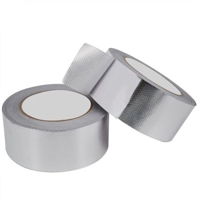 Westspark 1PC 20M Self-Adhesive Silver Heat Reflective Tape  Fiber-Glass Aluminum Foil Tape  Heat Jacketing Insulation Resistant Adhesives Tape