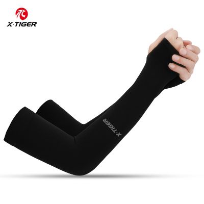 X-TIGER Arm Sleeves Sports Cycling Running Fishing UV Sun Protection Ice Fabric Arm Sleeves Outdoor Unisex Sunscreen Bands