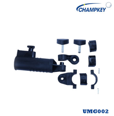 Champkey อุปกรณ์ยึดกับรถลากถุงกอล์ฟเพื่อวางร่ม (UMG002) Umbrella gadget สีดำ รุ่นนี้ไม่ต้องเจาะรูเพิ่ม-ทนทาน ใช้งานได้อย่างยาวนาน