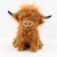 [COD] ของมาใหม่ Highland Cow สต็อกตุ๊กตาตุ๊กตาสัตว์วัวจำลองในสต็อก