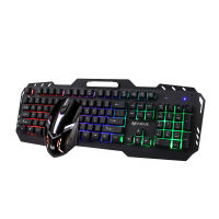 MIXIE X8000 Keyboard with Mouse Set Bracket Metal Mechanical Keyboard Wired Computer UBS Backlit Gaming Mouse Keyboard