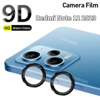 Redmi Note 12 4G 2023เลนส์กล้องถ่ายรูปกล้องโลหะกล่องใส่แหวนสำหรับ Redmi Note 12 Note12 12Pro 12Pro + 12 Pro Plus 4G ตัวป้องกันกระจกเทมเปอร์กล้อง