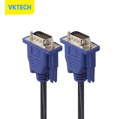 [Vktech] VGA HD 15Pin ชายกับชายแล็ปท็อปจอภาพส่วนต่อขยายสายเคเบิ้ล