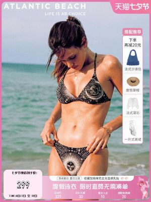 [Astrolabe Series] Atlanticbeach23s Sexy Playful Bikini Romantic Print Split Swimsuit