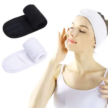 Facial Headband - 3 Pcs Makeup Shower Bath Hair Wrap Sport Headband  Adjustable Stretch Sweat Hea