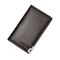 2022 New Fashion Lychee Pattern Pu Mens Business Multi-card Wallet