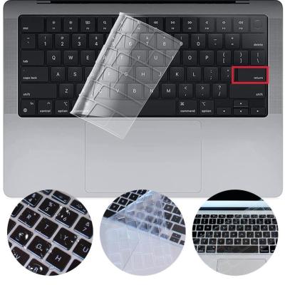 Ultra Thin Clear TPU Keyboard Cover for MacBook Pro 14 inch 2021 M1 A2442/ for MacBook Pro 16 inch 2021 M1 Max A2485 Keyboard Accessories