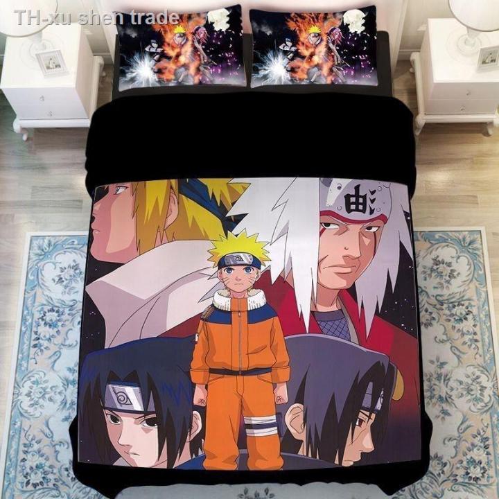 gift-ผ้าปูที่นอน-naruto-ชุดเครื่องนอนผ้านวมผ้าปูที่นอนลายการ์ตูนญี่ปุ่นนารูโตะสําหรับห้องนอน-gift