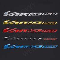 KLNU 2ชิ้น3D ฮอนด้าใหม่ Vario 150สัญลักษณ์ที่มีสีดำจำนวนสติ๊กเกอร์สีเงินหรือสีทองสำหรับซ้ายและขวาพลาสติกอ่อนอุปกรณ์มอเตอร์ไซค์ตกแต่ง