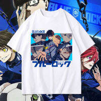 【hot】 เสื้อยืดแขนสั้นผู้ชาย BLUE LOCK เสื้อผ้าแขนสั้นแอนิเมชั่นญี่ปุ่นใหม่สำหรับผู้ชาย