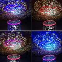 LED Night Light Projector Starry Sky Star Moon Kids Baby Sleep Colorful Lamp