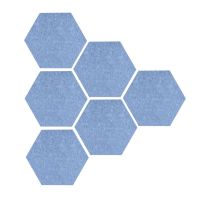 [AMO Garden Decoration]6Pcs Hexagon Cork Board Nursery Self Adhesive Drawing Notice Modern Living Room Bedroom Home Decor สติ๊กเกอร์ติดผนัง Memos Display