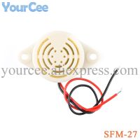 ✥□✕ 2pcs SFM-27 High Decibel Electronic Buzzer Alarm Speaker DC 3-24V Intermittent Sound Beep DIY White for Arduino