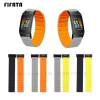 ✳☬✒ Smart Watch Band For Fitbit Charge5 Watch Strap Magnetic Silicone Strap For Fitbit Charge5 Sports bracelet Replacement Wristband