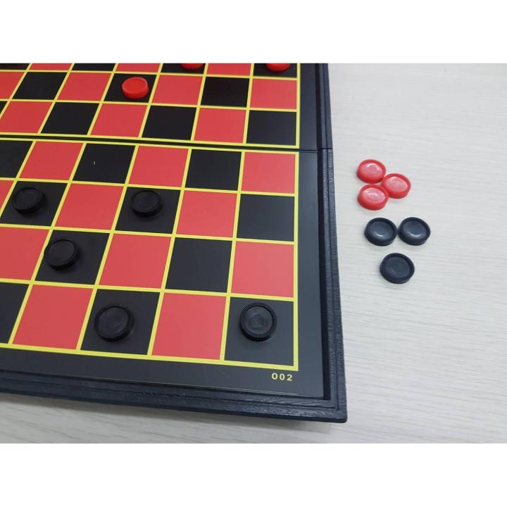 checkers-no-o02-กระดานหมากฮอส-แม่เหล็ก-ขนาดมาตรฐาน-30x30-ซม