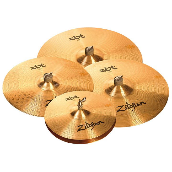 zildjian-zbt-5-pro-set-แฉ-ฉาบกลองชุด-แบบเซ็ต-ไฮแฮท-14-crash-16-ride-18-ride-20-แถมฟรีไม้กลอง-zildjian-5a