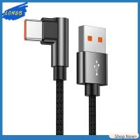 LONGB แล็ปท็อป สายข้อมูล ชาร์จด่วน4.0 Pd 66W ชาร์จเร็ว สาย USB A ถึง USB Type C มุมขวา