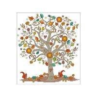 Cross Stitch Kits Stamped, the Giving Tree Printed Pattern 11CT 15.4X16.9 Inch DIY Embroidery Kit (Tree)