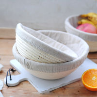 OvalRound Bread Proofing Basket with Cover Fermentation Rattan Basket Bread Dough Proofing Proving Baskets Baking Accessories