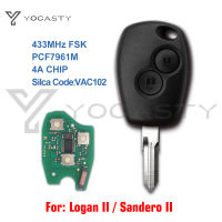 YOCASTY PCF7961M VAC102 Remote Car Key Fob For Renault Trafic Logan Sandero Symbol Dacia Duster Logan Sandero 2013 2015 2016