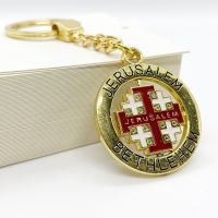 Jewelry Pendant Souvenirs for Men Jerusalem Bethlehem Keychain