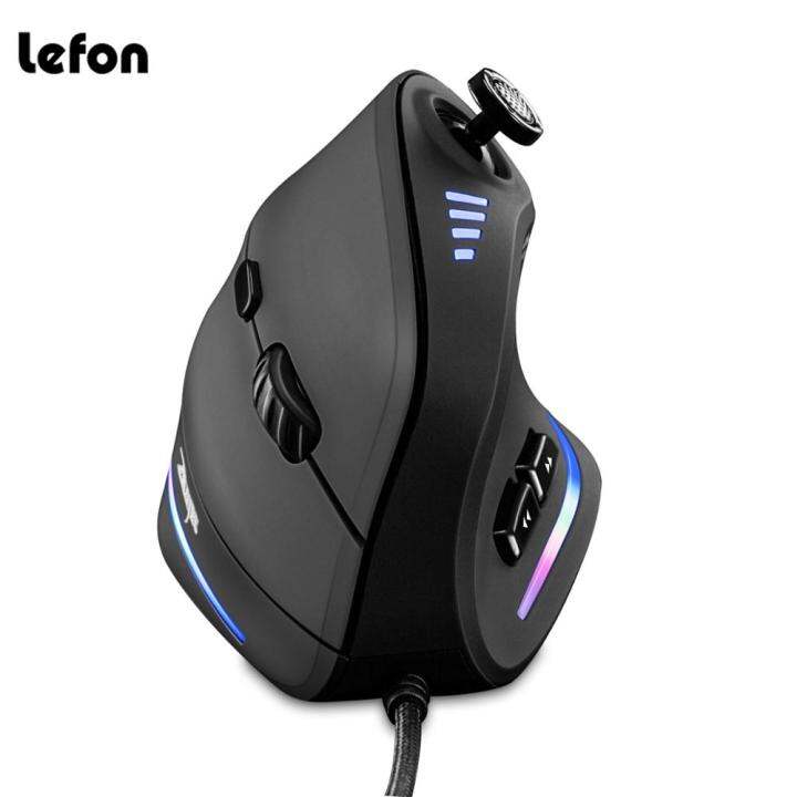 ZELOTES Vertical Gaming Mouse Wired RGB Ergonomic USB Wired Mouse