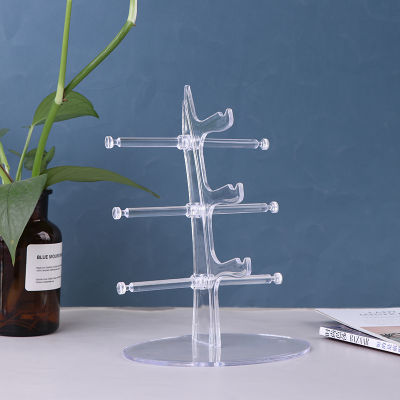 yizhuoliang 3คู่ acrylic Show Rack Counter แว่นตา Stand Holder transparent Organizer