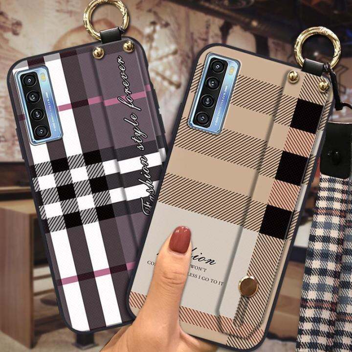 waterproof-dirt-resistant-phone-case-for-tcl-20s-20-5g-20l-20l-protective-soft-plaid-texture-fashion-design-armor-case