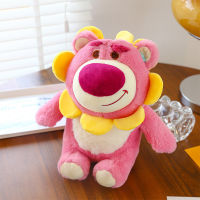 ดิสนีย์ Toy S TORY Lotso สตรอเบอร์รี่หมีดอกไม้นางฟ้าของเล่นตุ๊กตาที่มีกลิ่นสตรอเบอร์รี่ยัดไส้นุ่มตุ๊กตาเด็กของขวัญวันเกิด