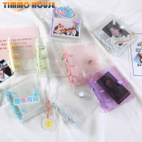 [Timmo House] เวอร์ชั่นเกาหลี INS Bright Transparent Handbook PVC Three-Hole MINI Binder Star-Chasing Album Photocards Storage Book Album Book