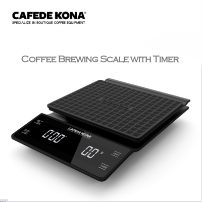 CAFEDE KONA Digital Coffee Brewing Scale - Weighting and Timer