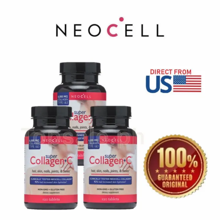 Set Of 3 Authentic Neocell Super Collagenc Type Iandiii 120 Tablets Bottle Of 120 Lazada Ph 3840