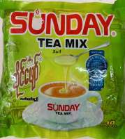 SUNDAY TEA MIX မြန်မာ့လက်ဖက်ရည် နို့လက်ဖက်ရည် 3in 1 ဆိုင်ဖျောာ်လက်ဖက်ရည် အထုပ်သေးတစ်ထုပ်တွင် 25 ဂရမ်ပါဝင်သည်/501120