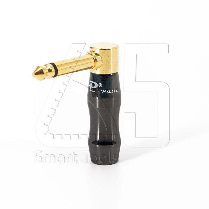 palic-phone-6-35-mono-stereo-male-plug-ทองแดงชุบทอง-gold-plated-ขนาด-8mm-มีทั้งแบบตรง-และแบบ-l-type-ราคาต่อตัว