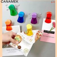 Sealing Clips Color Transparent Fridge Magnets Food Sealing Clips Bag Clips Refrigerator Decorations Kitchen Message Board