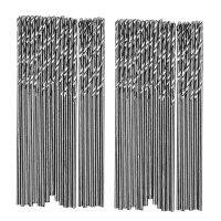 40 Pcs 0.5mm Diameter Straight Shank Metal Spiral Twist Drill Bit