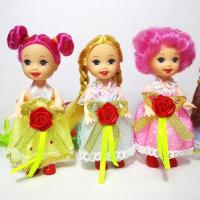 10cm Little Kelly Doll Toys Fashion Cartoon Princess Dolls Sister Kelly Dolls Mini Doll Toys for Barbie Kids Birthday Gift Girls