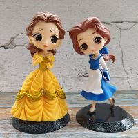 10-14cm Disney Q Posket Belle Figures Toy Beauty And The Beast Belle Model Dolls Gifts For Girls Best Gift