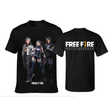 KID Free Fire Cotton Tshirt ready stock Malaysia baju free Fire