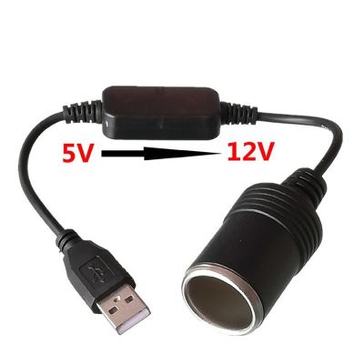 Survival kits USB 5V To 12V Lighter Socket 2A USB Male To Female Lighter Adapter Converter Car Electronics Accessories Survival kits