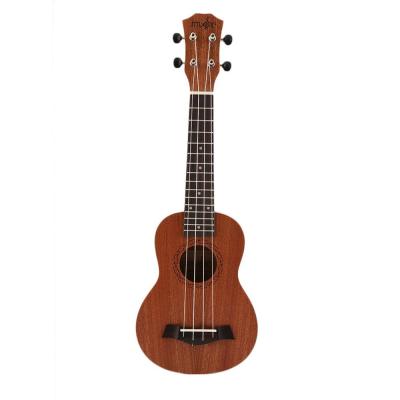 Electric Ukulele Guitar 21 Inch Soprano Acoustic 4 Strings Ukelele Guitarra Handcraft Wood White Guitarist Mahogany Plug-in