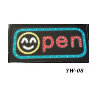 PT SHOP ป้ายไฟ LED OPEN รุ่น YW-08 LED SIGN ข้อความ อักษร ตกแต่งหน้าร้าน