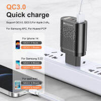 3พอร์ต58วัตต์ชาร์จอย่างรวดเร็ว QC 3.0 PD 20วัตต์ USB Type C ศัพท์อะแดปเตอร์สำหรับ 14 Pro Max Xiaomi 13ซัมซุง POCO OPPO R Edmi O Neplus