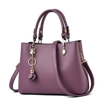 Fashion style handbag women fall 2021 new PU leather handbag atmosphere in Europe and the single shoulder inclined shoulder bag