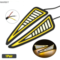 MARBIT รถ LED ซิลิโคนกันน้ำ DRL Strips cob LED รถยนต์ Daytime วิ่งแสงกันชนไฟแถบกลาง